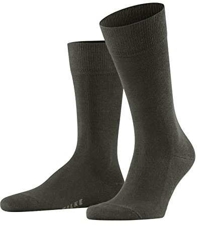 FALKE Herren Socken Family M So nachhaltige Baumwolle einfarbig 1 Paar, Grün Military 7826, 43-46