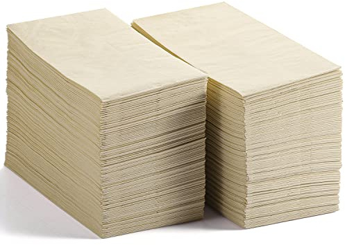 LEKOCH 200 PCS Disposable Tree Free Bamboo Paper Napkins 100% Compostable and Eco 2 Ply Tissue Wedding Dinner Napkins 40 * 40cm