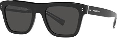 Dolce & Gabbana DG 4420 Shiny Black/Grey 52/20/145 Herren Sonnenbrillen