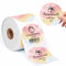 2 Runde Thermische Etiketten, 50mm x 50mm Kreis Aufkleber Drucker Etikett kompatibel mit MUNBYN, Phomemo, Polono Etikettendrucker, für Dankeskarte, Logo, QR Code, Name/Preis, 750 PCS, Verlauf