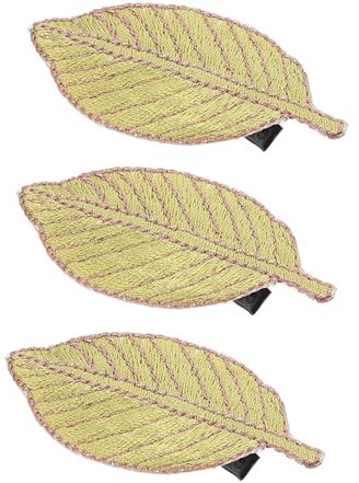 Hohopeti 3piezas Clips De Pelo Forma Para Accesorios De Cabello Bordados Fijación Resistente Para Peinados