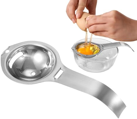 Eiertrenner für rohe Eier | Eiweißtrenner aus Edelstahl Tragbarer Eigelbteiler Eiweiß-Eigelbtrenner - Müheloses Trennen von Eigelb und Eiweiß, zum Backen und Kochen in der Küche