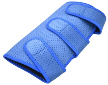 Amagogo Soporte para pantorrilla, soporte para pantorrilla, férula para parte inferior de la pierna, envoltura de neopreno para pantorrilla, funda para, Azul 55.88x28cm