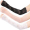 YUXIANLB 3 Paar Spitzen Armstulpen Elegante Fingerlose Spitzenärmel Atmungsaktive Armabdeckung für Party Brautjungfern Vielseitig für Outdoor Sportaktivitäten Alltag Fotoshootings Abendevents
