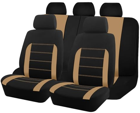 Bilklädsel framsäten (2 stycken) för Toyota Prius 2010–2014, andningsaktiv och lättskött fyra säsonger bilinteriör skydd smutsavvisande maskintvättbar