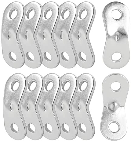 uxcell 12PCS Aluminum Alloy Guyline Rope Tensioner, Adjustable Cord Adjuster Tent Tensioners for Camping Accessories, Guy Line Adjusters Wind Rope Buckle for Outdoor Hiking Silver Tone