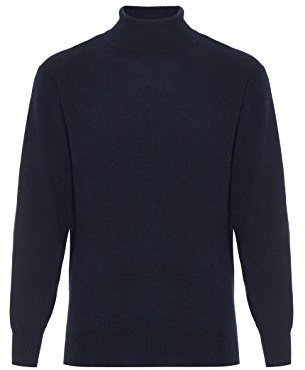 Lona Scott Herr kashmirtröja, polotröja, Marinblått Xsp, XL