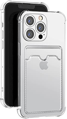AKABEILA Case for iPhone 12 Mini Clear Slim Phone Case Soft TPU Wallet Case Bag Cover with Card Slot Holder Shockproof 5.4 Inch