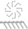 TEHAUX 100Pcs M5 Pallet Rack Drop for Heavy Duty Safety Locking - Iron Safety Bolts for Racking Systems and DIY Shelving Projects