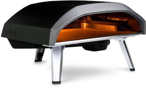 Ooni Koda 16 Four a Pizza Gaz 37 mBar - Portable Four à Pizza - Cuire d'authentiques Pizzas sur Pierre en 60 Sec - Chauffe Rapide 500 °C - Grande Surface de Cuisson 40 cm