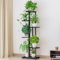 Cachpib 6 Tier Tall Corner Plant Stands Indoor Outdoor, Metal Plant Stand Flower Shelf for Multiple Plants, Tiered Plant Holder Rack for Balcony Garden Patio Living Room