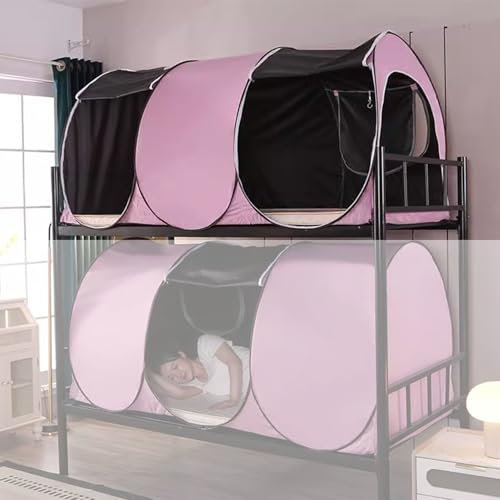 PYCJNFC Tienda de campaña Plegable con Dosel para Cama, Carpa de Cabina de 90 cm para literas y Camas Individuales, Carpa Opaca para Interior y Exterior, Carpa de privacidad con reducción de luz par