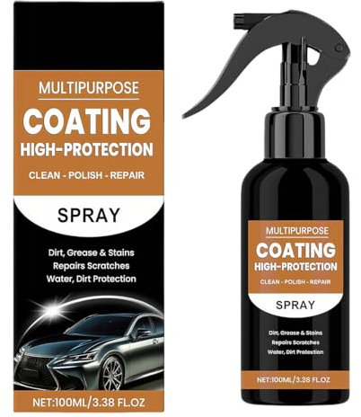 IKOPFLN 1 Pezzi Spray per rivestimento ceramico nano veloce ad alta protezione, lucidanti spray per rivestimenti ceramici, agente di rinnovo del rivestimento multifunzionale，A