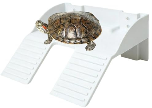 Sköldpaddornas Solplats | Halkskydd med rampterrass - Solningssten Till Sköldpaddsbassäng | För reptiler terrapiner geckor ödlor grodor och vattenlevande husdjur klättring berikning sömn