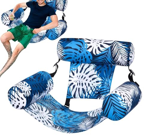 Sillón flotante de piscina – Silla flotante de agua – para vacaciones de verano y viajes, hoteles y resorts, playa y lago, al aire libre y actividades acuáticas