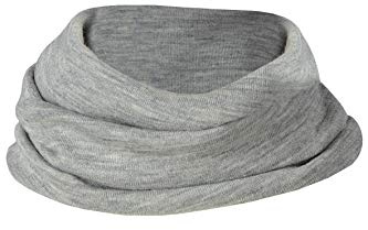 Engel Natur, Kinder Schlauchschal feinripp, 70% Wolle (kbT), 30% Seide (Grau)