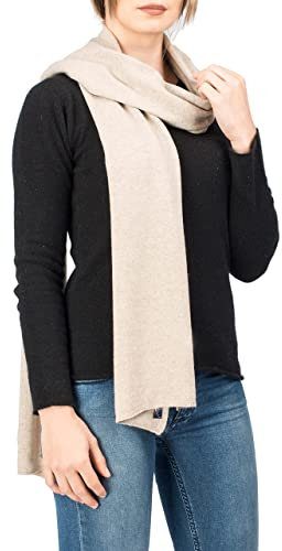 Dalle Piane Cashmere - Schal aus Kaschmir-Gemisch - Made in Italy - Damen, Farbe: Beige, Einheitsgröße