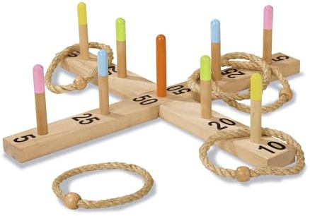 Eichhorn 100004405 - Gioco di Lancio ad Anelli, Multicolore