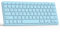 TQQ Teclado Bluetooth recargable para iPad, Air, Pro, Mini, Samsung Tablet, Android, iOS y Windows, teclado inalámbrico, azul