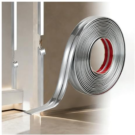 WZERHO Bordo per soffitti, strisce di bordatura, finiture per piastrelle e bordi, rivestimento per quadrante, bordo piastrelle, modanatura, rivestimento autoadesivo, rivestimento da parete, bordo