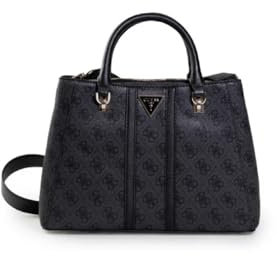 GUESS Damen Noreen Girlfriend Satchel Schulranzen, Tragegriff Oben, Kohle-Logo