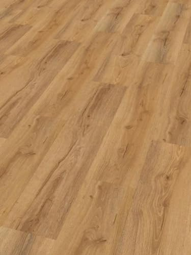 Vinylboden mit Kork-Trittschallunterlage, 1220 x 225 x 5 mm, 1-Stab Landhausdiele, 2507 Agullana Eiche Optik, I Sie kaufen1 m² I