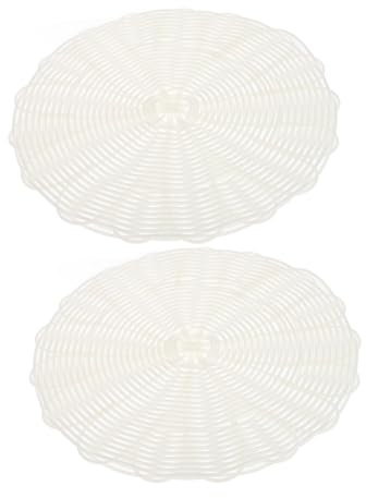 PRETYZOOM 1 Juego Estera De Vapor Estera Separadora Para Hornear Forro De Vapor Camisas De Vapor Estera De Comida De Restaurante Alfombrilla Para Hornear Grado Alimenticio Pp Beige 2 Piezas