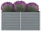 Willood Hochbeet 160 x 80 x 77 cm Verzinkter Stahl Grau