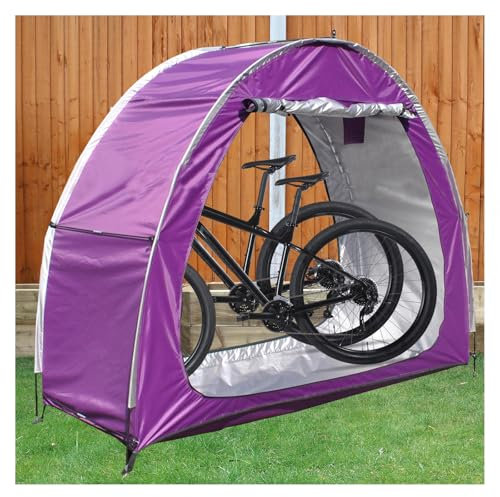 Fxiaobin 2 PCS Box Biciclette può Essere Giuntato Garage Moto per Esterno Proteggi da Vento,Pioggia,Neve,Polvere Casetta Porta Attrezzi da Giardino Box Biciclette da Esterno,Purple