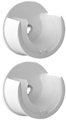 Soportes para barra de cortina – Fijación de pared – Diseño moderno – Blanco – Diámetro 20 mm – Protuberancia 28 mm – para cortinas pesadas y visillos