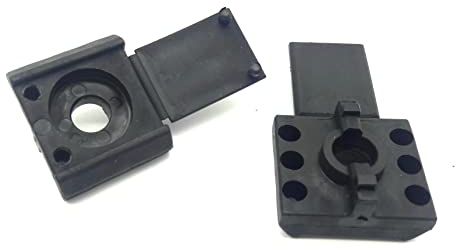 20 x U-Scheibe Befestigung Doppelstabmattenzaun Halter Zaun Mattenzaun Stabzaun (Schwarz)