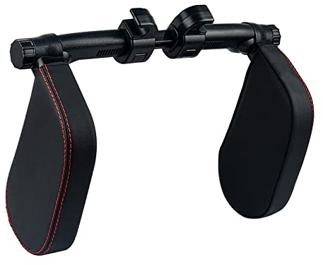 Coriver PU Auto Kopfstützenkissen, U-förmiges Design Autositzkissen Kopfstütze Nackenstütze Kopfstütze Reise Schlafkissen mit Memory Foam für Erwachsene Kinder