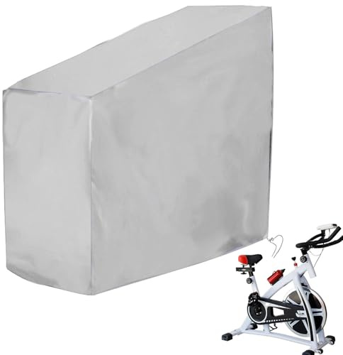 Funda Bicicleta Estatica Exterior Impermeable, Cubierta Antipolvo Para Bicicleta Giratoria o Bici Spinnin-g Exterior, con Cordón, Protectora contra Lluvia, Sol y Polvo - 58x113x126x142 cm