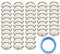 gouveo 50er Set Ersatzdeckel für Marmeladengläser - TO53 silberfarben BS - Schraubdeckel aus Metall für Schraubgläser und Einmachgläser - Twist-Off Deckel