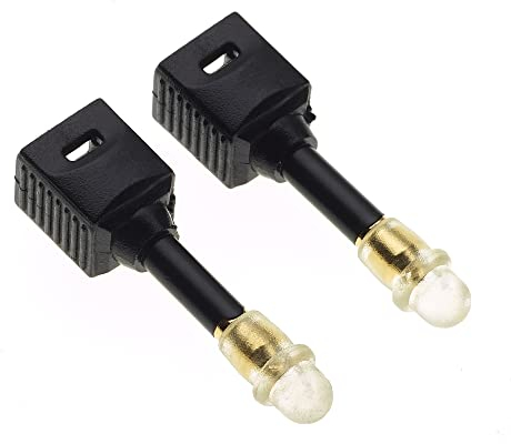 TOSLink Buchse zu 3.5mm Mini TOSlink Stecker Adapter, 2 Stück - Buchse zu Stecker Adapter mit Goldspitze, Klinke zu Stecker Adapter