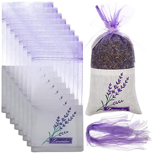 Gatuida Potpourri Sachet - 30Pcs Empty Lavender Storage Bags - Fragrance Pouch Gauze Bags for Wardrobe, Car, Bedroom