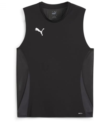 PUMA Unisex Teamgoal Sleeveless Jersey Fußballtrikot, Puma Schwarz-puma, Weiß, Flach, Dunkelgrau, XXL EU