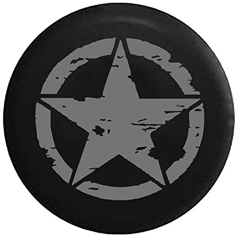 934 Oscar Mike Stella Tattica Militare Copertura della Gomma Premium Copriruota Vintage Ruota di Scorta Coperture della Universale per SUV Truck Camion Rimorchio 17Inch