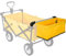 Faltbarer Bollerwagen Folding Hecktasche Outdoor-Einkauf Camping Hand drcken Tragbarer Trolley Warenkorb Zubehr(Yellow)
