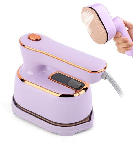 Ferro da Stiro da Viaggio, 1000W Mini Ferro da Stiro Portatile, Ferro da Stiro a Vapore a Secco e Bagnato, Mini Macchina da Stiro Riscaldamento Rapido 20S, con Serbatoio Dell'acqua da 100 Ml