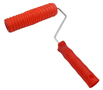 Rodillo de pintura con patrón de ladrillo 3D, herramienta de sello de hormigón, rodillo de mano decorativo, rodillo de textura en relieve, patrón texturizado para pincel de madera para aspecto en