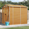 Willood Caseta de jardín Acero galvanizado marrón Claro 191x215x198 cm