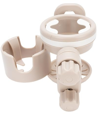Generic 360 -Grad -Rotatable Kinderstärke Becher Halter Multifunktionales Design für Flaschen und Telefone Kinderwagenbecherhalter für den Außengebrauch Im Freien (Khaki)