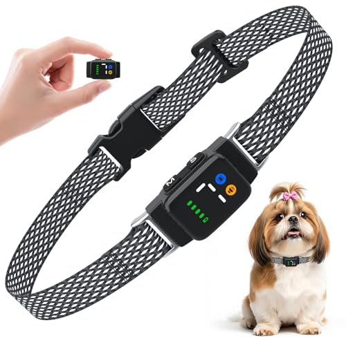 RUXAN Collar Anti-Ladridos para Perros, Recargable IP67 con 3 Modos