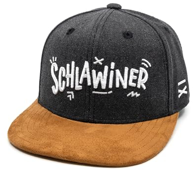 Hand und Feuer Snapback Cap Kinder Schlawiner Dunkelgrau Canvas L