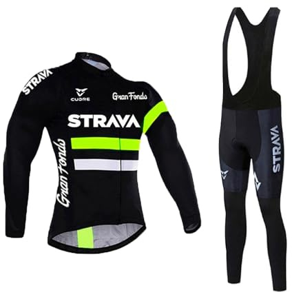 Herr Vintercykelkläder Kostym Cykling Fleece Tröja Cykeldräkt + Stoppade Byxor Med 3D Gel Pad Andningsaktiv Sport, Grön, XXL