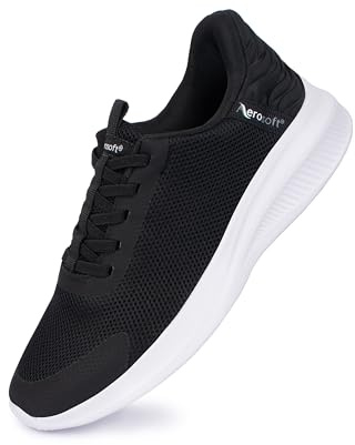 Aerosoft Baskets à enfiler pour femme Comfort Entry - Orthopédique, noir, 8