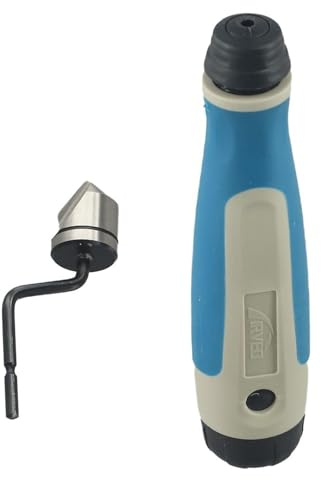 Hasaller Ensemble d'outils d'ébavurage M2 en acier rapide avec tête de coupe chanfreinée rotative pour traitement de l'acier inoxydable et de l'aluminium Série BC (BC8301+NG1000)