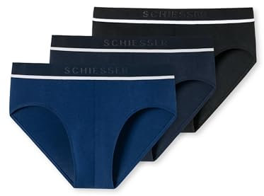 Schiesser Herren 3 PACK Slips Bio Baumwolle Multipack - 95/5 Organic, sortiert 2_179571, 7/ XL