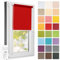 Estika Rollo für Fenster ohne Bohren - 80cm x 120cm - Rot - 25 Stofffarben, Klemmfix Montage, Fensterrollos für innen, Sichtschutz für Fenster und Balkontür (80 cm Stoffbreite)
